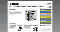Desktop Screenshot of koshinpump.eu