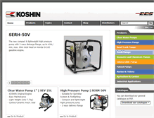 Tablet Screenshot of koshinpump.eu